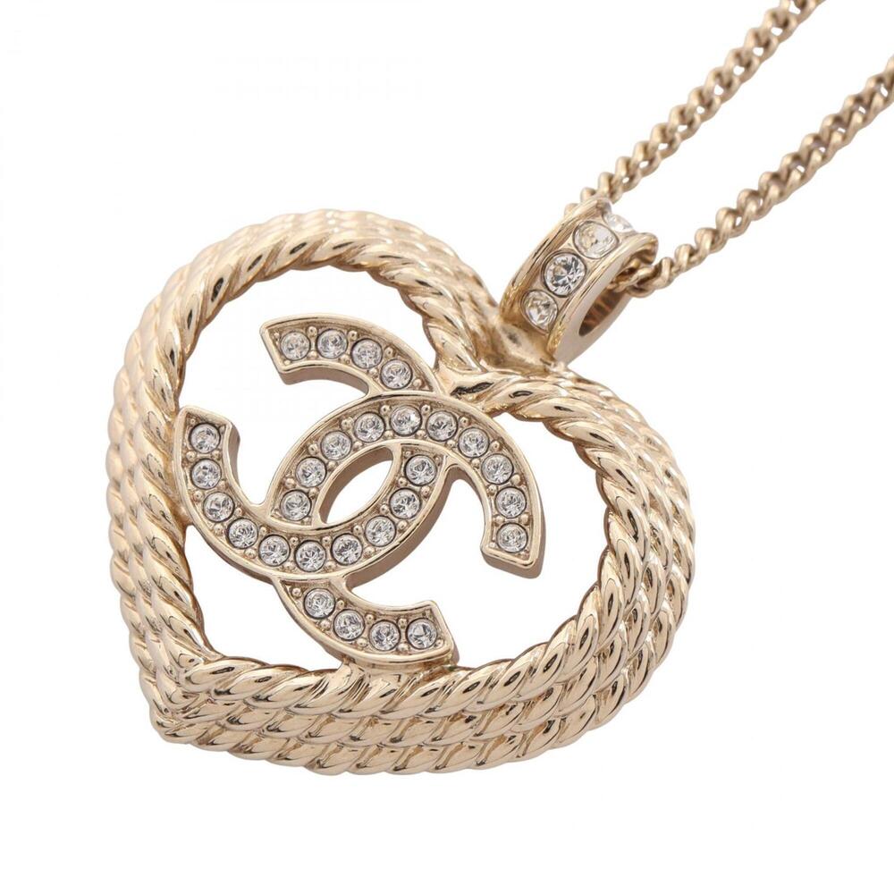 CHANEL White Logo Necklace